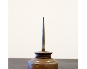 Vintage Oil Can, Small Oil Can, Man Garage, Vintage Industrial Decor, Man Cave, Industrial, Oil Can Collectible