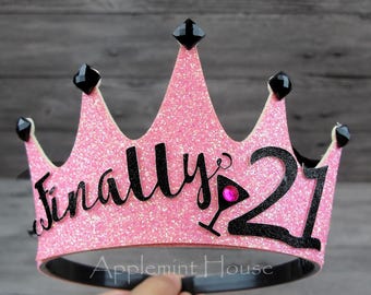 21 birthday, woman birthday crown,birthday custom Crown,Birthday Crown,21 Birthday Crown,Adult birthday crown,personalized crown