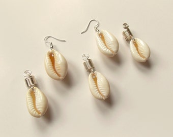 beads shell cowrie sea hair