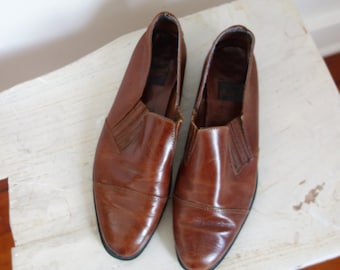 Aerosoles brown leather flats 6.5