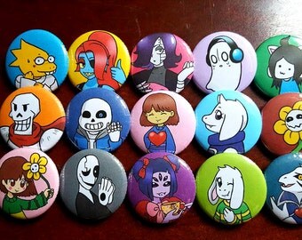 Undertale Button Set
