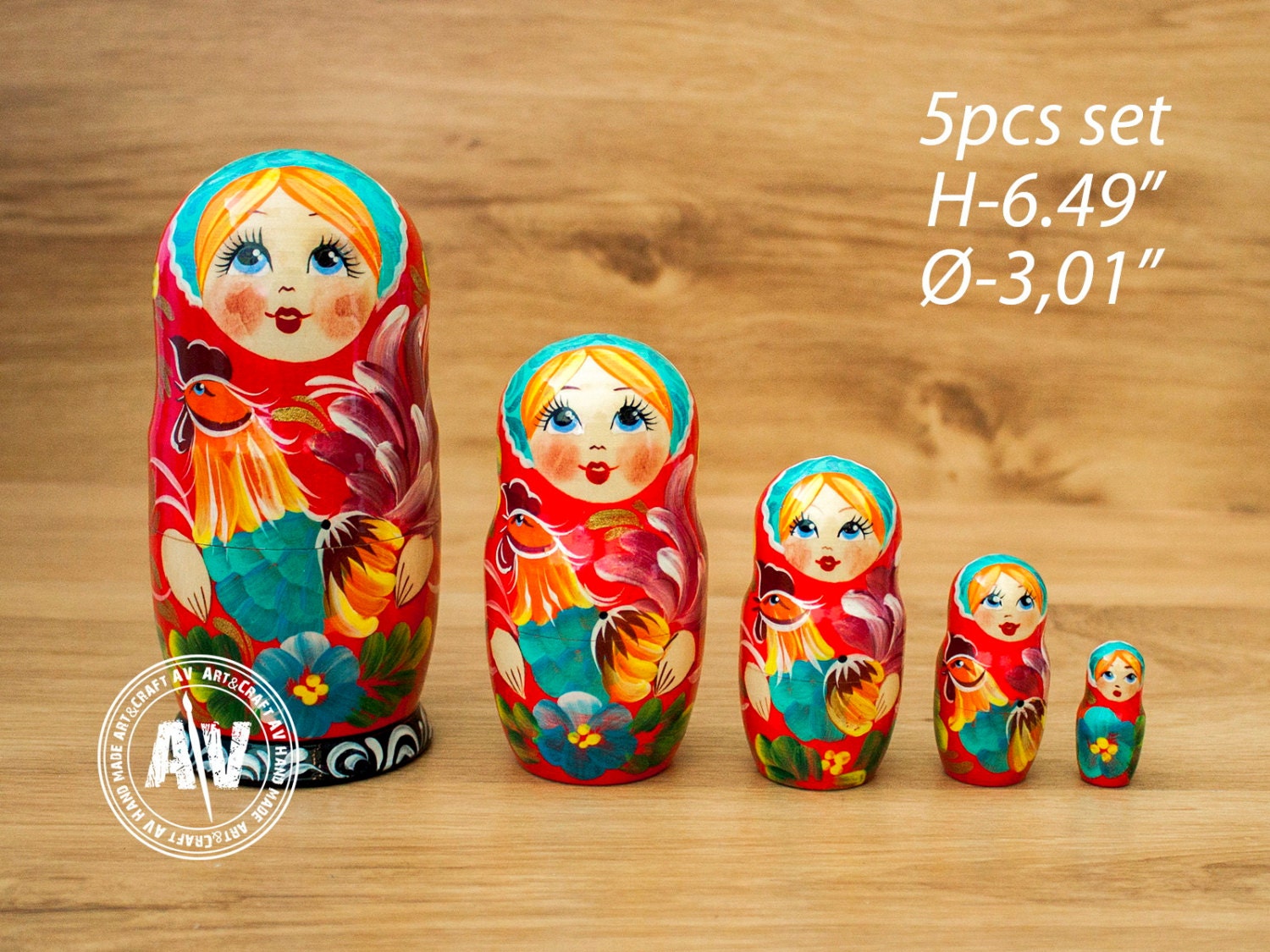 Ukrainian Nesting Dolls Matryoshka doll ukrainian gift