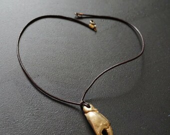 Collier En Cuir Avec Pince à Broche Et Chaîne - Accessoire Intime Et Cadeau Couple - Noir - 7