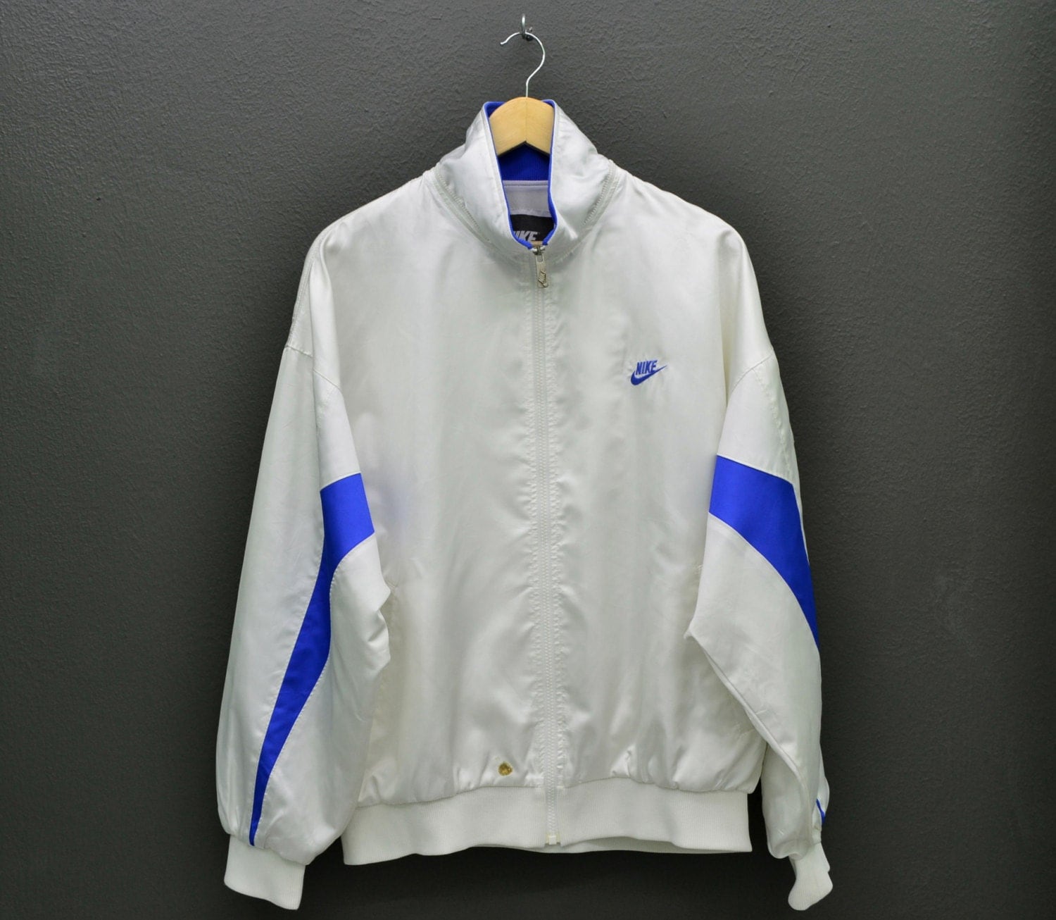Nike Windbreaker Vintage Nike Jacket 90s Nike White Jacket