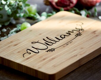 Anniversary Gift Cutting Board Housewarming Cutting Board For Couple Custom Wood Cutting Board Custom Housewarming Gift Bridal Shower #22