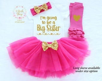 Big Sister Announcement Shirt, I'm Going to be a BIG Sister, New Big Sister, Big Sister Shirt, Big Sister Gift, Big Sister Outfit FB11