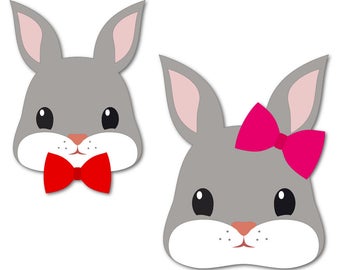Easter bunny svg | bunny face svg | easter bunny | bunny svg | easter decorations | easter svg | files for cricut | dxf files | bunny kids