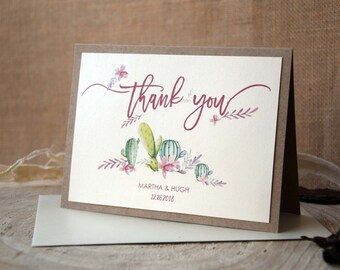 Unique Thank You Cards succulent thank you | etsy Unique Thank You Cards succulent thank you | etsy