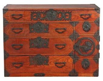 A High Quality Japanese "Tansu" Chest of Drawers