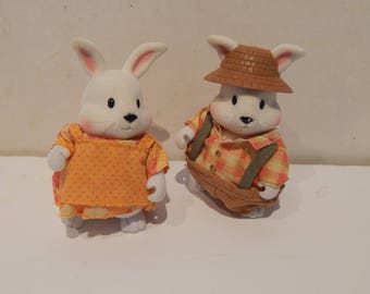 Woodzeez Hoppinggood Rabbit Family Lot of 2