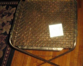 Vintage 1950's heavy metal TV Trays/Serving tray 1 LEFT