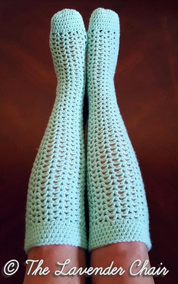 socks crochet pattern knee chair lavender valerie patterns pdf leg warmers visit thelavenderchair