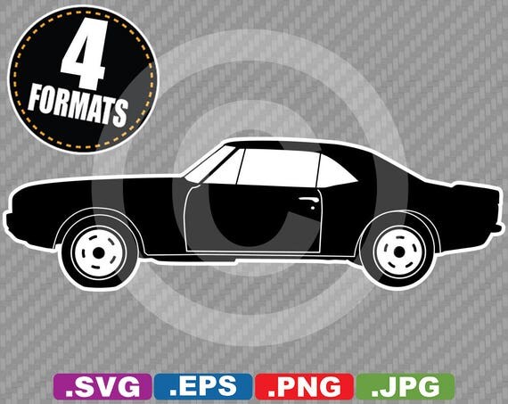 1967 Chevy Camaro Clip Art Image SVG cutting file Plus