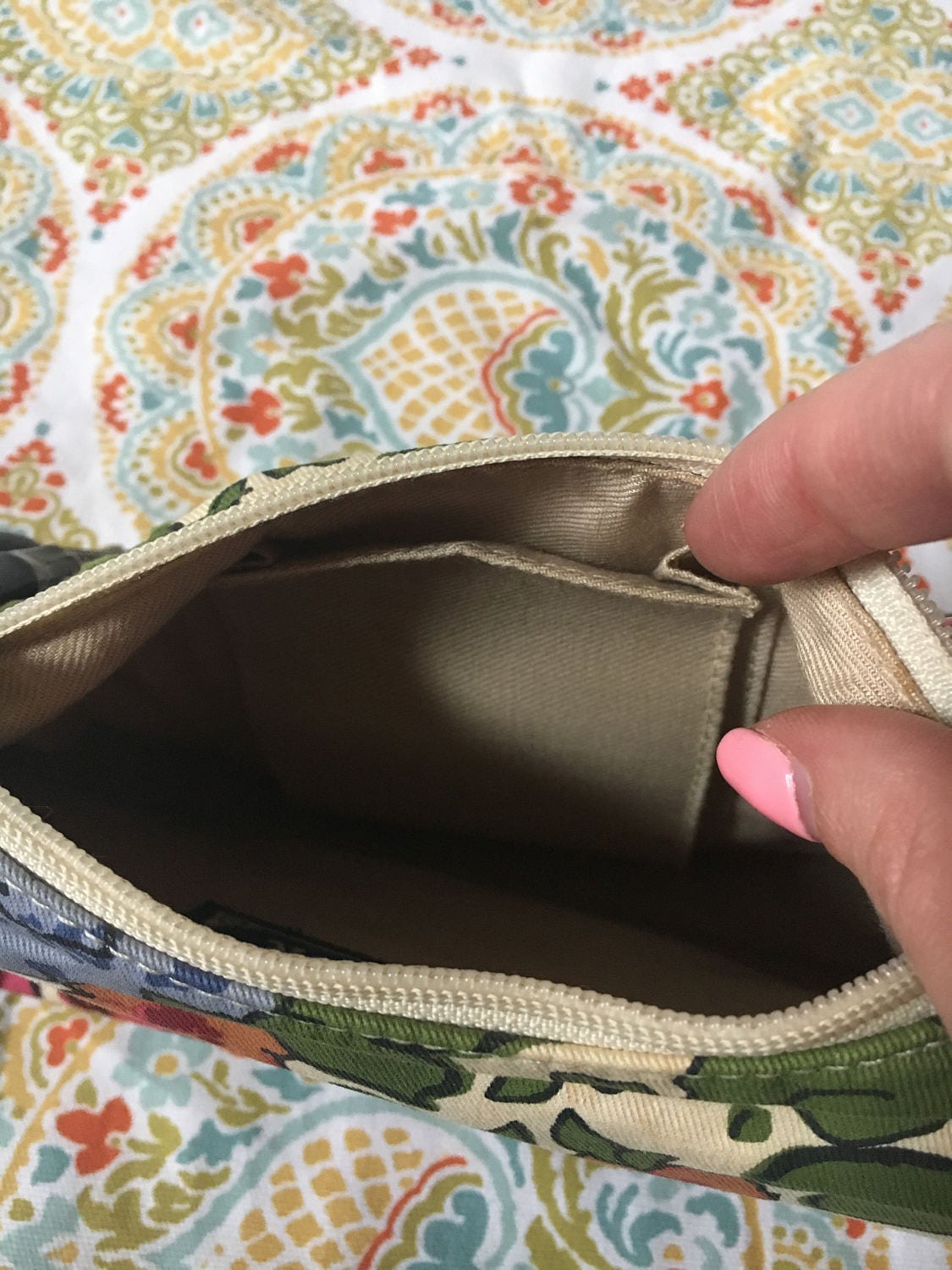 Vintage purse handbag Forever by Fossil floral purse