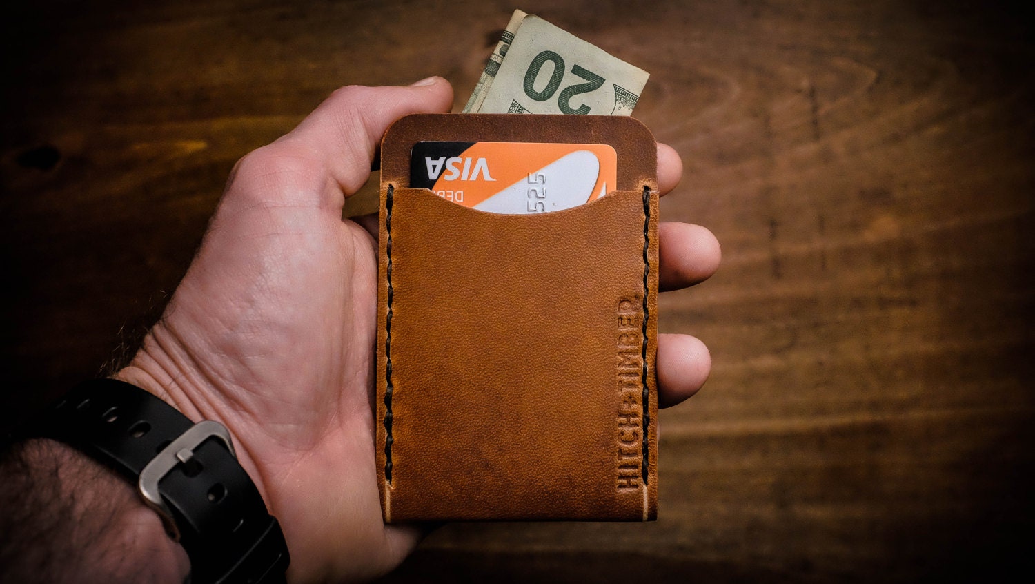 Flat Jack Wallet ~ Leather Front Pocket EDC Card Wallet