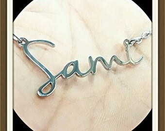 Name Necklace - Custom Necklace - Personalized Pendant - Mothers Day Gift - Personalized Necklace - Stainless Steel - Initial Name - Gift