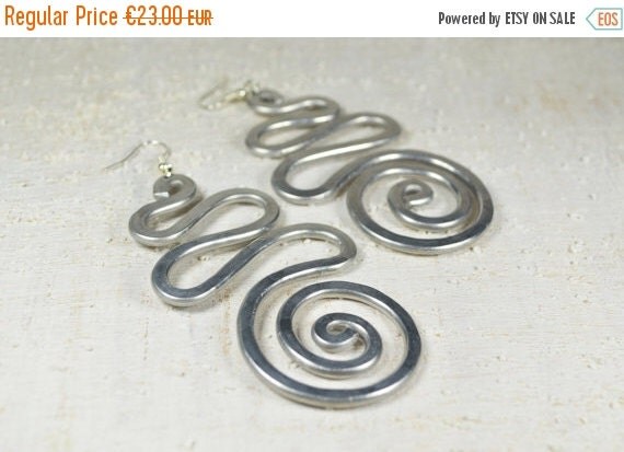 Earrings pendant silver dangle earrings celtic by Violanima