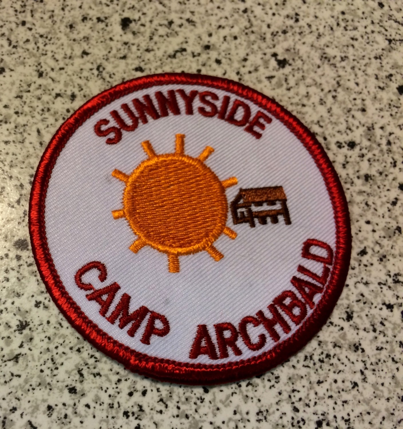 Vintage Girl Scout Patch Camp Archbald Sunnyside Patch1408 x 1500
