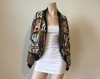 Animal print jacket