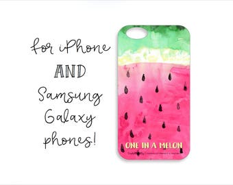 Watermelon Tough iPhone Case, Watermelon Tough Samsung Galaxy Case, Watermelon Phone Case, One in a Melon, One in a Melon Phone Case