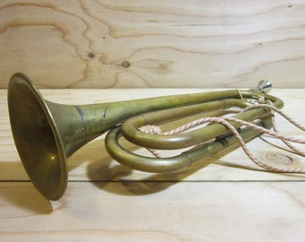 Antique Genuine Rexcraft Brass Bugle
