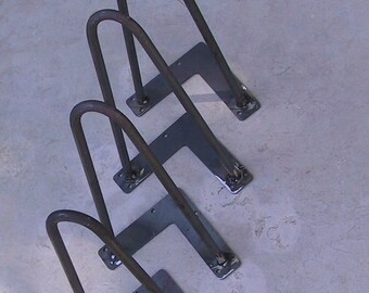 Hairpin legs set of 4, 4 gambe a forcina,industrial legs,mid-century,modern,steel legs,industrial look,home design,bricolage,handmade legs