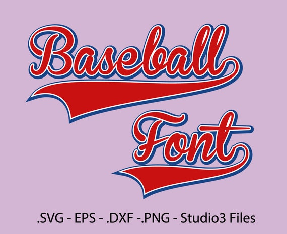 Baseball Font Vectors Alphabet cutting files / .eps .svg
