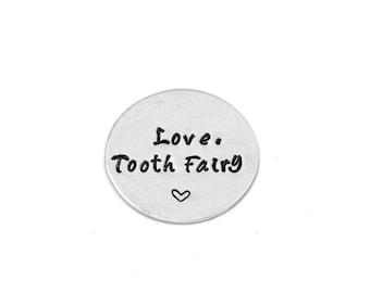 Tooth Fairy Wishing Coin, Customizable Aluminum Coin, Tooth Fairy Visit, First Tooth Keepsake, Coin Gift,Tooth Fairy Gift,Magical,Lost Tooth