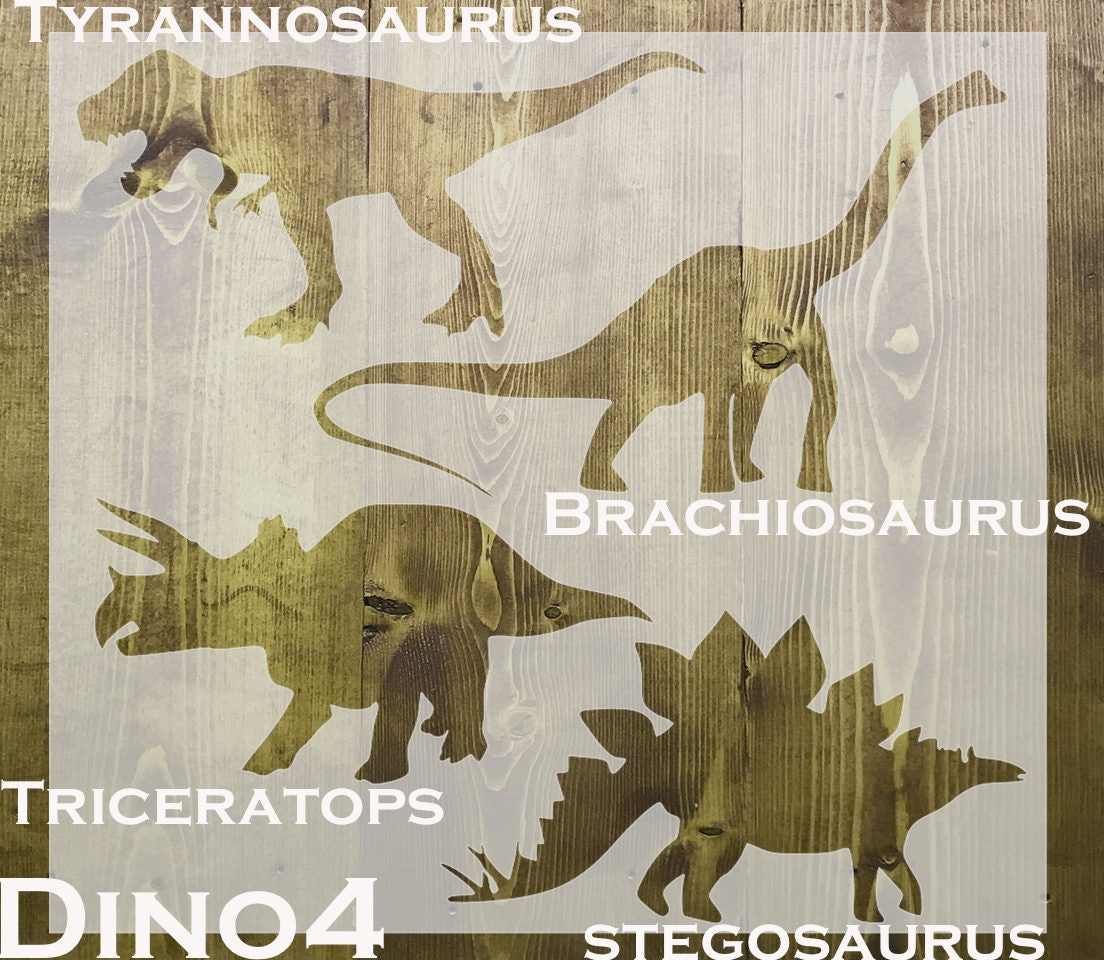 Dinosaurs Stencil Packs from 2RusticMonkeys on Etsy Studio