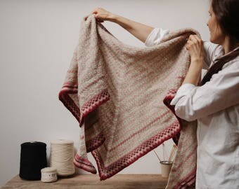 Biches & Bûches no. 41, knitting kit, shawl