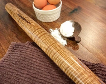 French rolling pin, rolling pin, tapered rolling pin, turned pin, baking pin, wood rolling pin, handturned rolling pin, handmade rolling pin