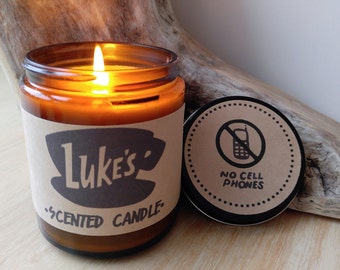 Lukes Diner Candle Gilmore Girls Gift Coffee Candle Lukes Diner Sign Lukes Diner Mug Birthday Gift Gilmore Girls Quotes Pop Culture
