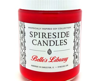 Belle's Library ® Candle - Spireside Candles - Disney Candles - 8 oz Jar