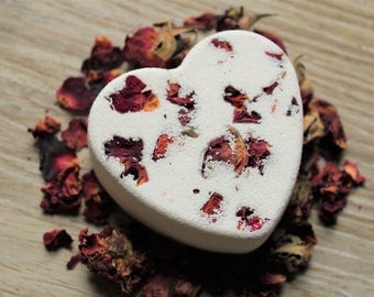 Rose and Ylang Ylang, Natural Bath Bomb, Bath Fizz, Bath Fizzie, Bath Fizzies, Bath Soak, New Mom Gift, Romantic Wedding Gift