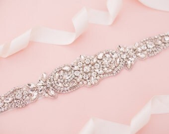 Bridal sash - rhinestone sash - crystal sash - wedding sash - bridal belt - wedding belt - rhinestone bridal belt - bridal sashes and belts