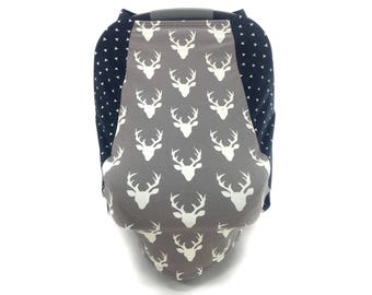Baby Car Seat Covers - Stag T - Deer Antler - Leisure Collection