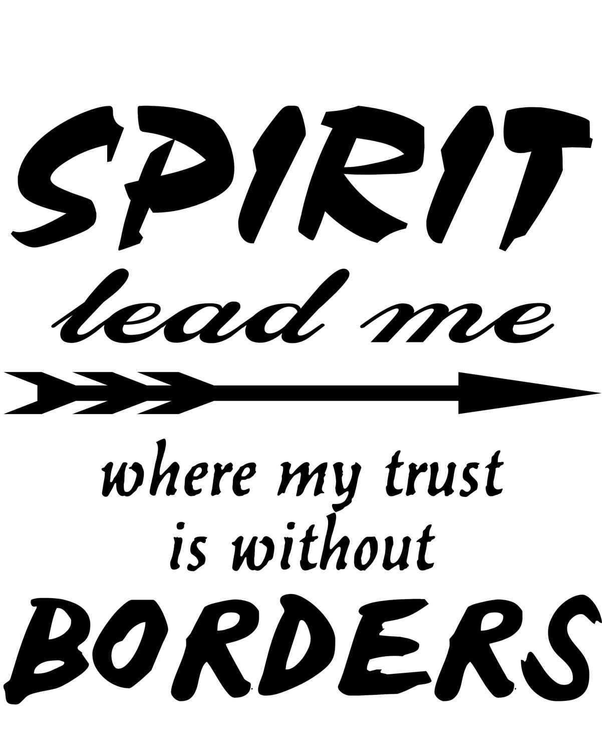 Download Spirit Lead Me Where My Trust is Without Borders Window Wall