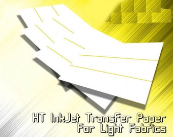 HT Inkjet Heat Transfer Paper - White /Light Fabrics (8.5 X 11)