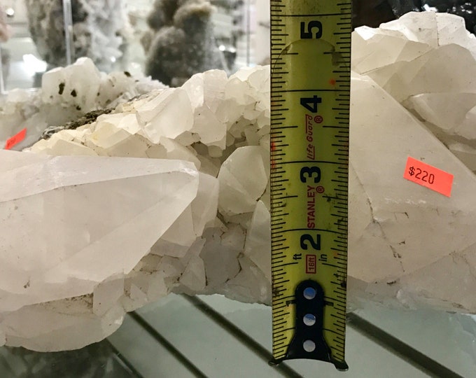 Tibetan Quartz Natural Crystal Large Perfect Points- 9" X 5 1/2" X 5"- Garden \ Home Decor \ Double Terminated \ Quartz Crystal \ Crystal