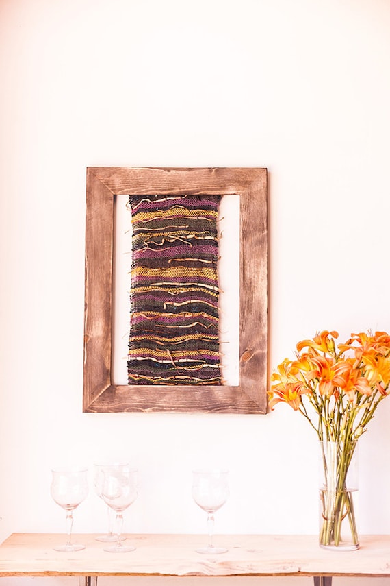 Items similar to Framed woven wall art on Etsy