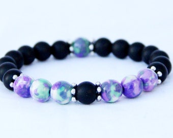 Womens gift bracelet for her Women Jewelry valentines day gift colorful bracelet jade bracelet jade Jewelry Gemstone Jewelry Healing Jewelry