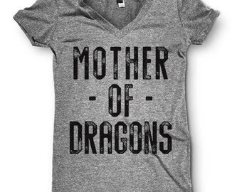 MOTHER OF DRAGONS Ladies V-neck Tee