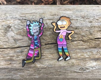 Rick and Morty Pin Set