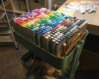 NEW*** Copic Marker storage for IKEA Raskog cart (IKEA cart not included)