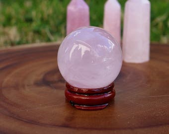 Rose Quartz Crystal Healing ball Reiki crystals healing crystals rose quartz heart chakra chakras quartz crystals tumbled stones pink stones