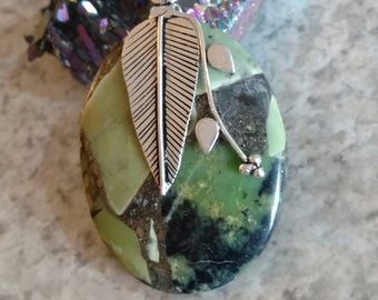 CLEARANCE *Green Jasper Pendant Necklace