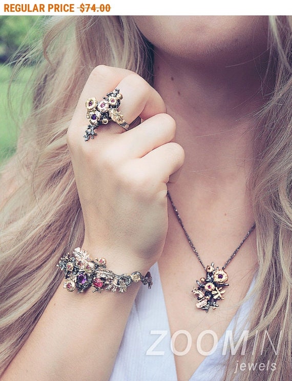 SALE - Gothic Wedding Jewelry, Silver Gothic Set, Gemstone Wedding Set, Gothic Ring and Necklace, Steampunk Wedding Set, Gothic Ring Women by ZoominJewels steampunk buy now online SALE - Gothic Wedding Jewelry, Silver Gothic Set, Gemstone Wedding Set, Gothic Ring and Necklace, Steampunk Wedding Set, Gothic Ring Women by ZoominJewels steampunk buy now online