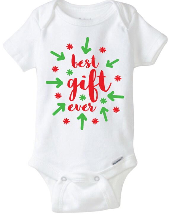 Download Best Gift Ever Baby Christmas Onesie Design SVG DXF EPS