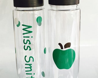 Personalized Teachers Gift, Teacher Appreciation, Teachers Gift, Teacher, Personalized Teacher Water Bottle, Custom Gift