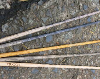 Slim Wood Magic wand, Harry potter wand with personalised name or messege written in runes!